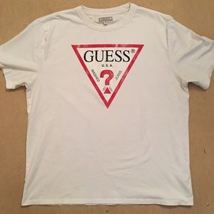 Guess Jeans Originals Logo Shirt White XL